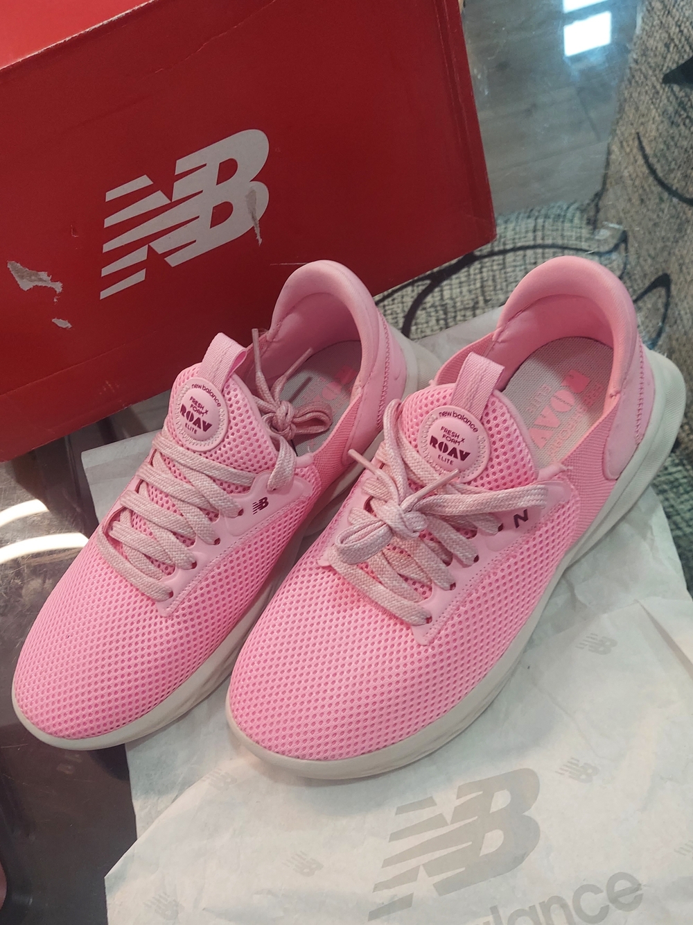 New Balance Women's Pink Fresh Foam Knit Sneakers